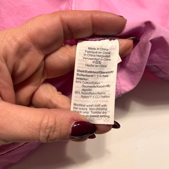 J.Crew Mercantile Pink Perfect Rain Jacket Size SP - Picture 5 of 8